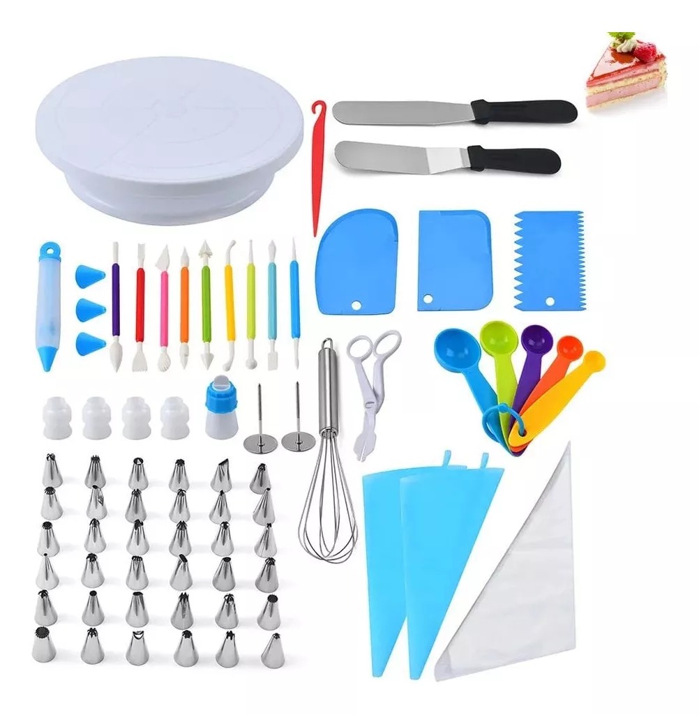 Miniatura 5 de Kit de decoración pasteleria de 66 pieza